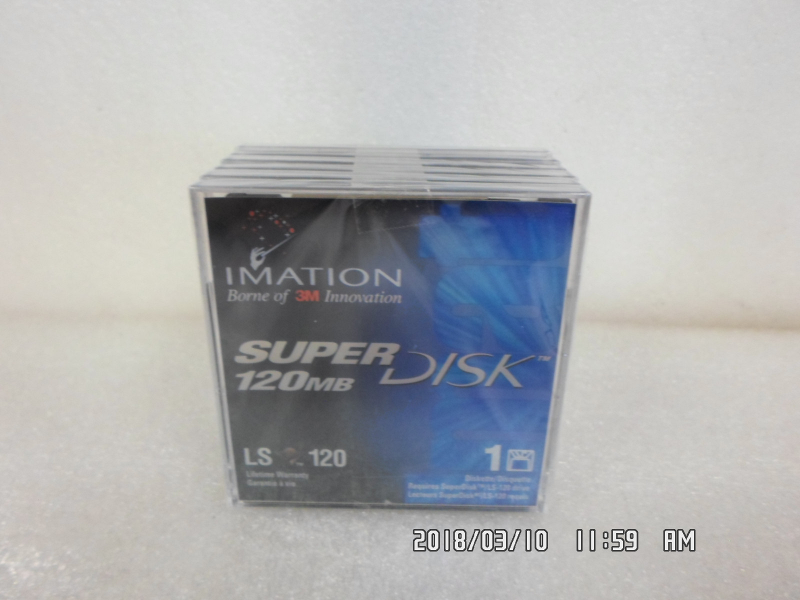 New 6-Pack Imation SuperDisk 120MB LS120 Disks