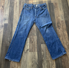 Levi's 517 0217 Boot Cut Blue Jeans Men W36 L30 Red Tab Made in USA