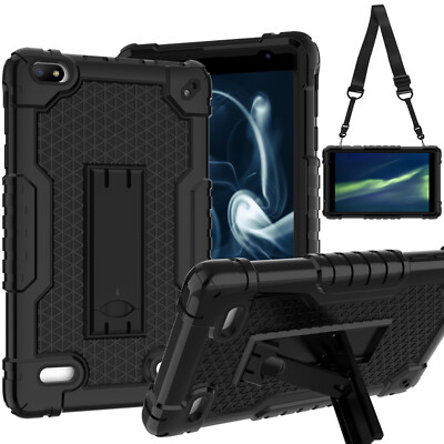 For BLU M8L Tablet 8 Inch Heavy Duty Rubber Case Shockproof Drop-Proof For kids