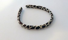 Natural Cheetah Satin Headband Fits 18inch Girl Dolls