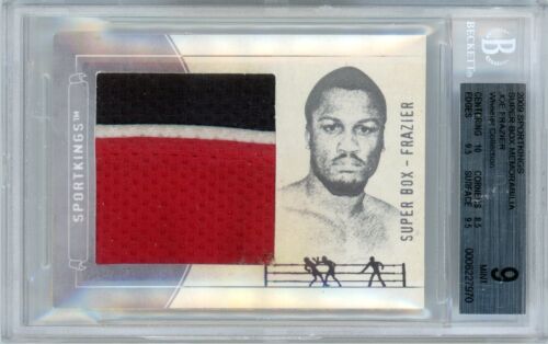 2009 SPORTKINGS SUPER BOX 2 - 1/1 TRAINING-WORN JOE FRAZIER RELIC! - BGS 9 - Picture 1 of 2