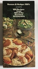 Benson and Hedges 100s Presents 100 Recipes from 100 of the Greatest Restaurants
