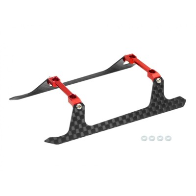 Microheli Low Profile Carbon Fiber Landing Gear ''U'' Style (RED) - ALIGN T15