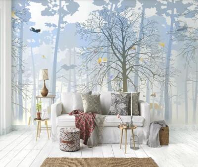3D Tree Branches ZHUA1770 Wallpaper Wall Murals Removable Self-adhesive Amy