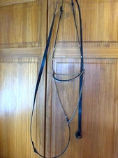 arabian horse show black patent  halter & lead with alpaca mexico conchos