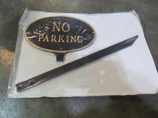 6  x 9-3/4  Oval No Parking Sign with Lawn Stake 160-A1 