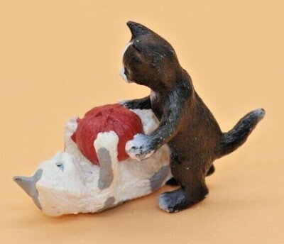 Schleich - Katze, Stehend (weiß/schwarz) Aus Set 42407