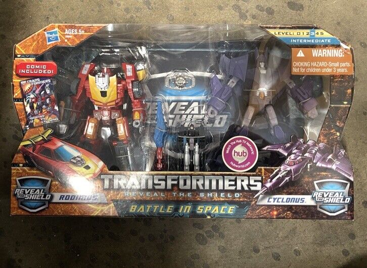 TRANSFORMERS - Reveal the Shield : BATTLE IN SPACE - Rodimus & Cyclonus *MISB*