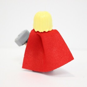 LEGO Marvel Super Heroes Thor Minifigure 76030 76038 Avengers Blue w Hammer Cape