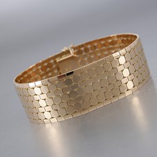 Armband in 750/18k Gelbgold, Länge: 18 cm, ca. 51,2 Gramm 