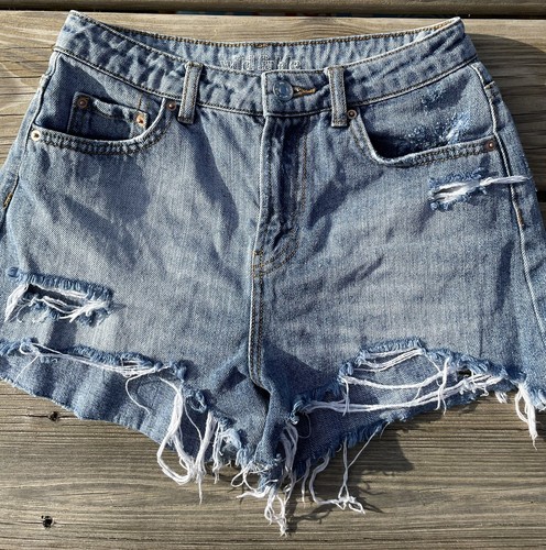 Target Wild Fable womens distressed jean shorts size 00 | eBay