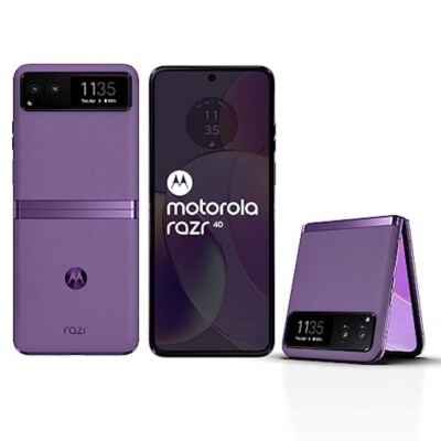 Motorola razr 2023 - Foldable + 128GB-Purple Color+Network unlock
