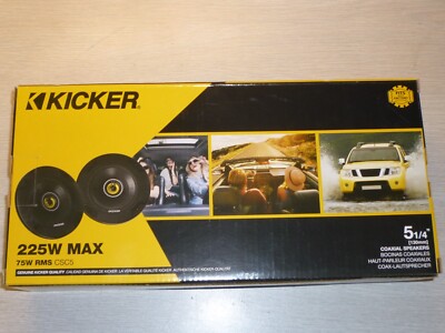 KICKER 46CSC54 - 5 1/4'' 2-WAY SPEAKER SYSTEM - (1 PAIR - 2 SPEAKERS) - NEW