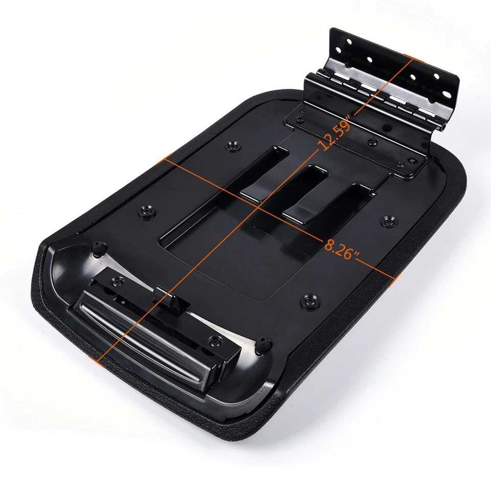 Cubierta de tapa apoyabrazos consola central negra apta para Ford Mustang 05-09 5R3Z6306024AAC Foto 4 de 4