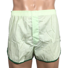Vintage 1970's Kmart Gym Running Athletic Shorts Green Men's M Kodel Polyester