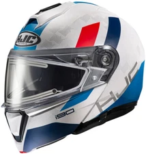 HJC i90 Syrex Electric Modular Snowmobile Helmet Red White Blue S M LG XL 2XL BK
