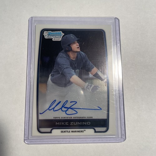 2012 Bowman Draft Chrome Draft Picks Auto Mike Zunino #BCA-MZ Auto