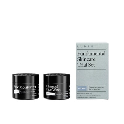 Menge / 2set LUMIN Fundamental Herren Hautpflege Probe Set / 2 Gesicht Wash&face