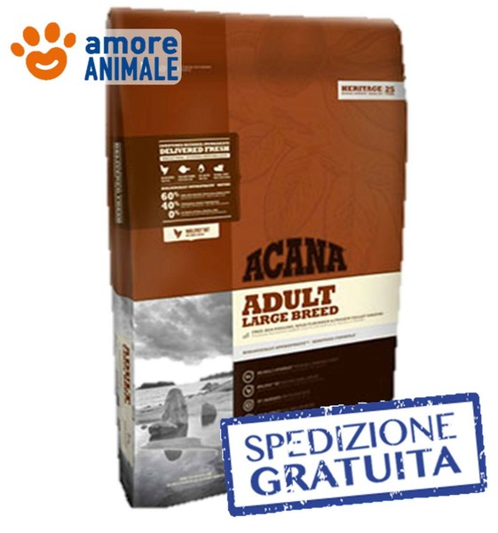 Acana Hund Adult Large Breed 11,4 Kg - Heritage - Kroketten Hunde GrößE Groß-image