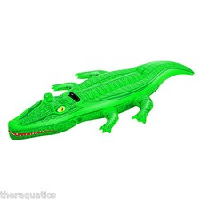 JUMBO CROCODILE RIDE-ON Pool Inflatable Party FLOAT Gator Florida Swim 41011