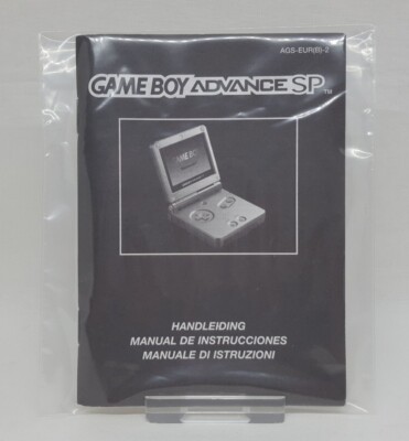 Nintendo Gameboy Advance SP - Bedienungsanleitung/Anleitung Booklet AGS-EUR (B)2