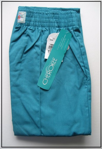 PANTALONES CHEROKEE DE SEÑORA VERDE HOSPITAL EXFOLIANTES ESTILO ELÁSTICA 1020 TALLA 10/12 eBay