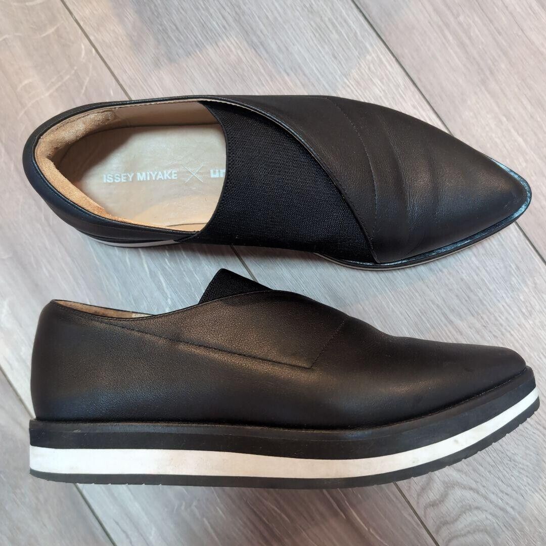 Auth Issey miyake UN UNITED NUDE Collaboration Leather Shoes Auth Issey miyake UN UNITED NUDE Collaboration Leather Shoes