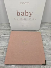 Zicoto Baby The Miracle of You Keepsake Baby Memory Book for Girl Blush Pink