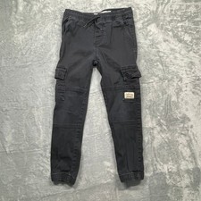Levi's Cargo Jogger Boys Size S 8-10 Black Elastic Waist Tapered Utility Pants