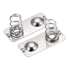 20Pack Battery Spring Plate AAA Battery Contact Nickel Plate 20mmx9mm for DIY