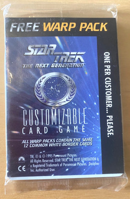 CCG 239 Star Trek The Next Generation Free Warp Pack 12 Common White Border Card