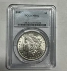 1885 Morgan SILVER Dollar PCGS MS62