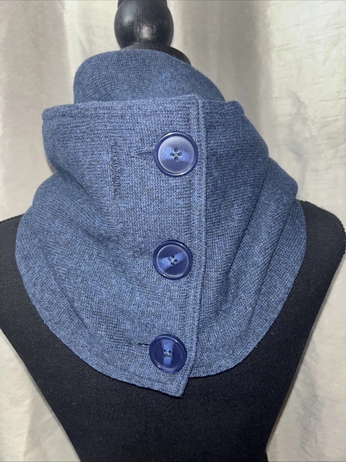 PATAGONIA Mens Gorp Core Blue Fleece Knit Three Button Infiniti Scarf 51884