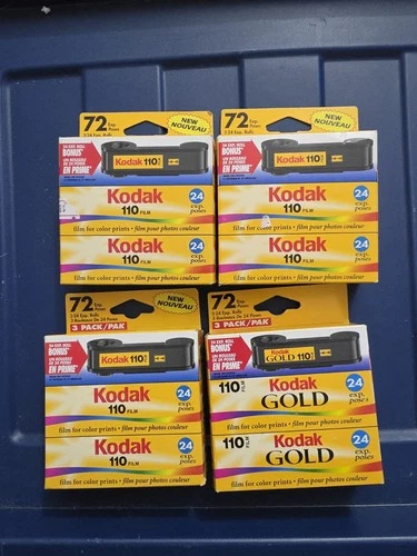 Kodak Gold 110 Color Film 3 pack 4 cases ISO 400 24 Exposures - product listing photo