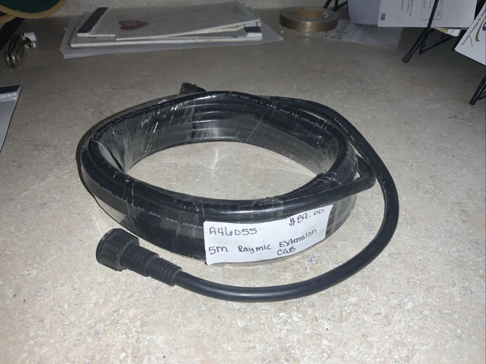 Raymarine RayMic 5M Extension Cable - A46055 - NEW