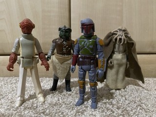 Vintage STAR WARS Return of the Jedi Action Figures Boba Fett Ackbar Klaatu