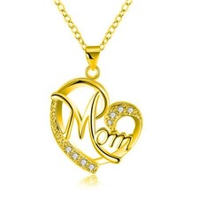 1PC Women Fashion Love Heart Pendant Necklace Mother Gift Wedding Jewelry