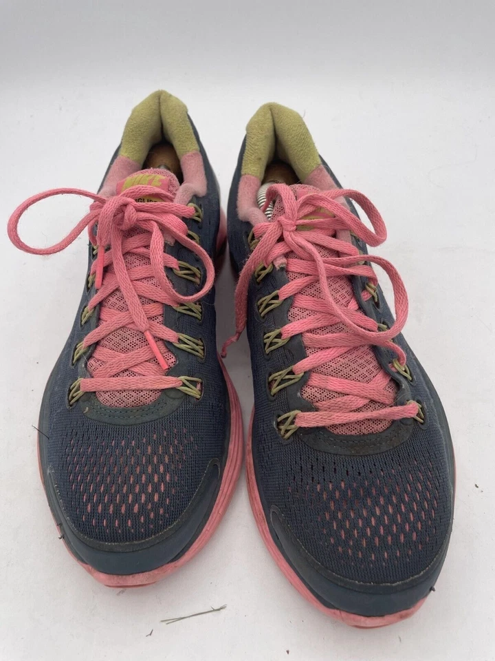 Nike Lunarglide 4 Sneakers Women's Sz 8.5 Black Pink Lace-Up Running 524978-400 - Image 2 of 4