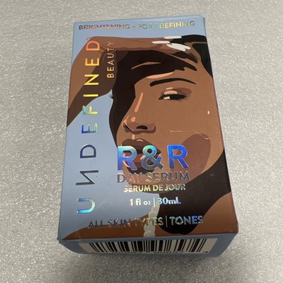 R & R Day Serum Undefined Beauty All Skin Types / Tones 1 fl oz / 80 mL New