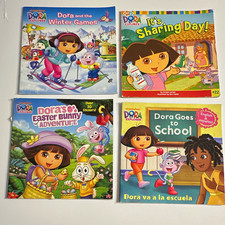 Nickelodeon Dora the Explorer Book Lot Paperback English/Spanish Ages 4-8 4 