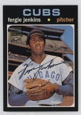 2002 Topps Archives Auto Fergie Jenkins #TAA-FJ Auto HOF v9t