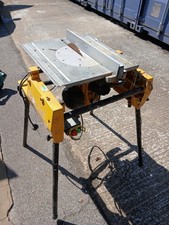 DEWALT DW742 230V Corded 250mm Flip Table Saw with Stand - Yellow/Black