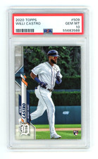 Willi Castro 2020 Topps #509 PSA 10 Gem MT Rookie Card RC