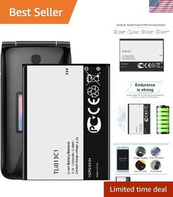 Alcatel One Touch Go Flip Phone Battery Replacement - TLi013C1, Inspected & Safe