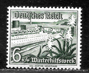 HICK GIRL-MINT  GERMAN  SEMI-POSTAL  SC#B110  STEAMER       X4449