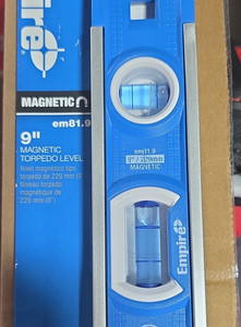 Empire em81.9 Magnetic Torpedo Level 9 in 3 Vials MPN em81.9 Professional Tool