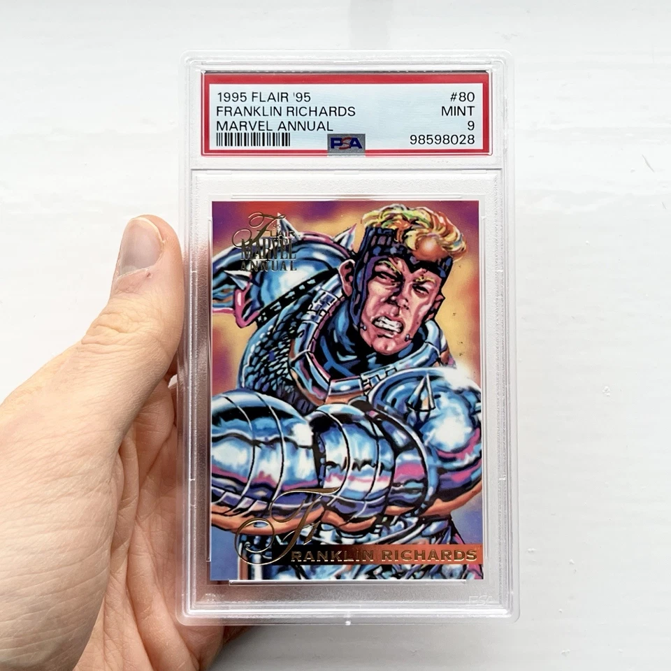 Marvel Comics 1995 Flair Franklin Richards PSA Graded 9 Card Rare Fantastic Four - Image 3 of 4