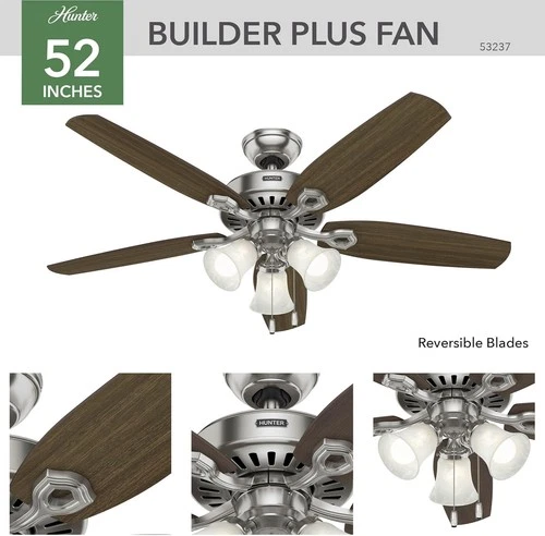 Hunter Fan Company Hunter Indoor Ceiling Fan, with pull chain control , 53237 - Picture 2 of 9