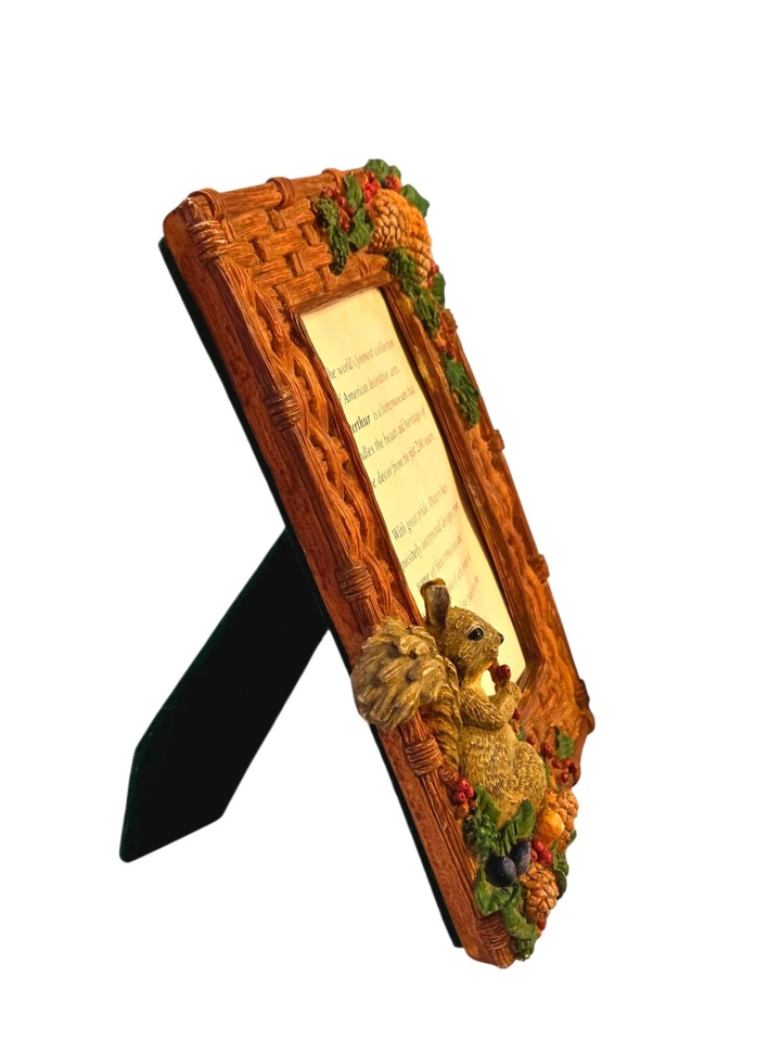 Squirrel Winterthur Museum Otagiri Frame Vintage Woods Nature Pinecones * Read - Image 4 of 4