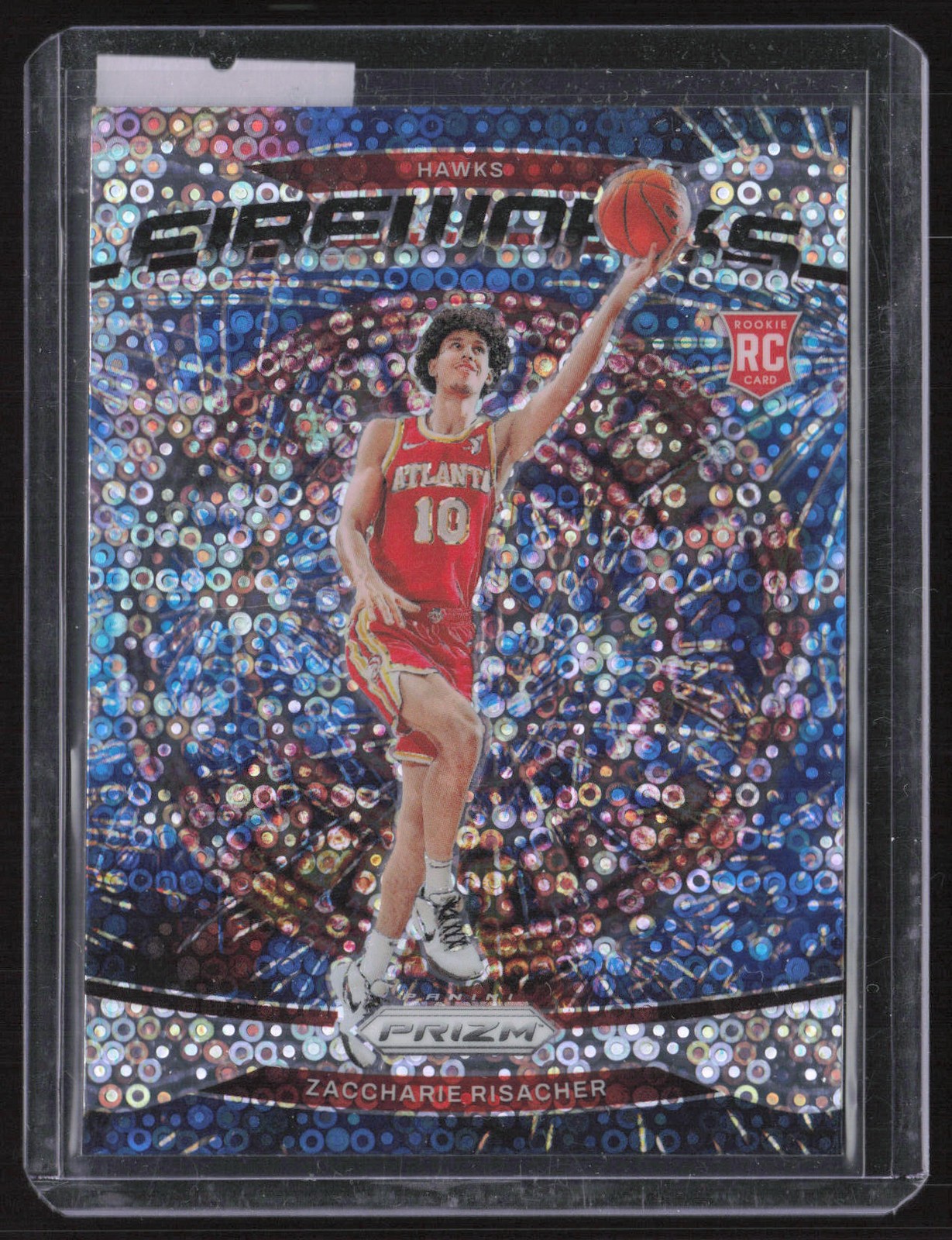 Zaccharie Risacher 2024-25 Panini Prizm Fireworks Prizms Fast Break #6